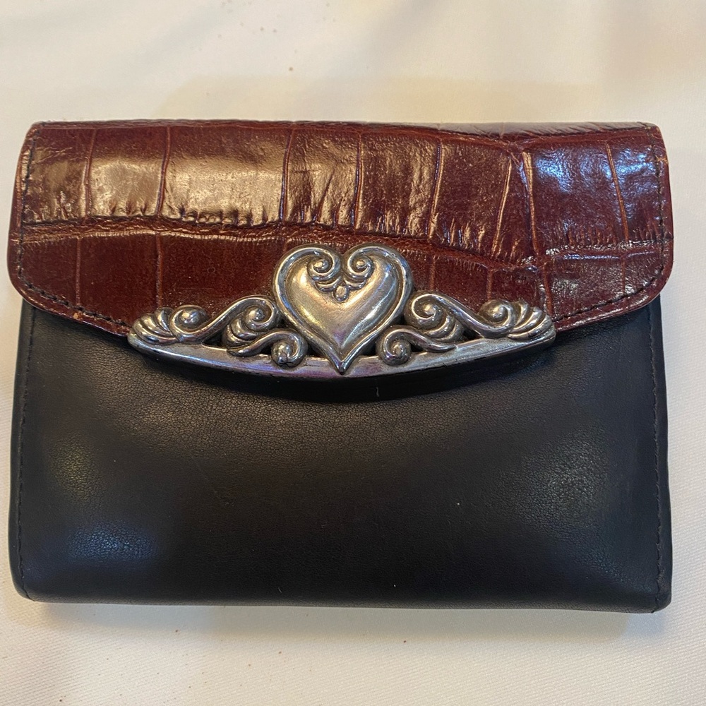 Brighton clutch wallet.  Brown/black